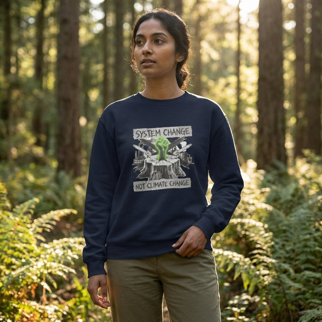 System Change Not Climate Change Unisex Premium Sweatshirt