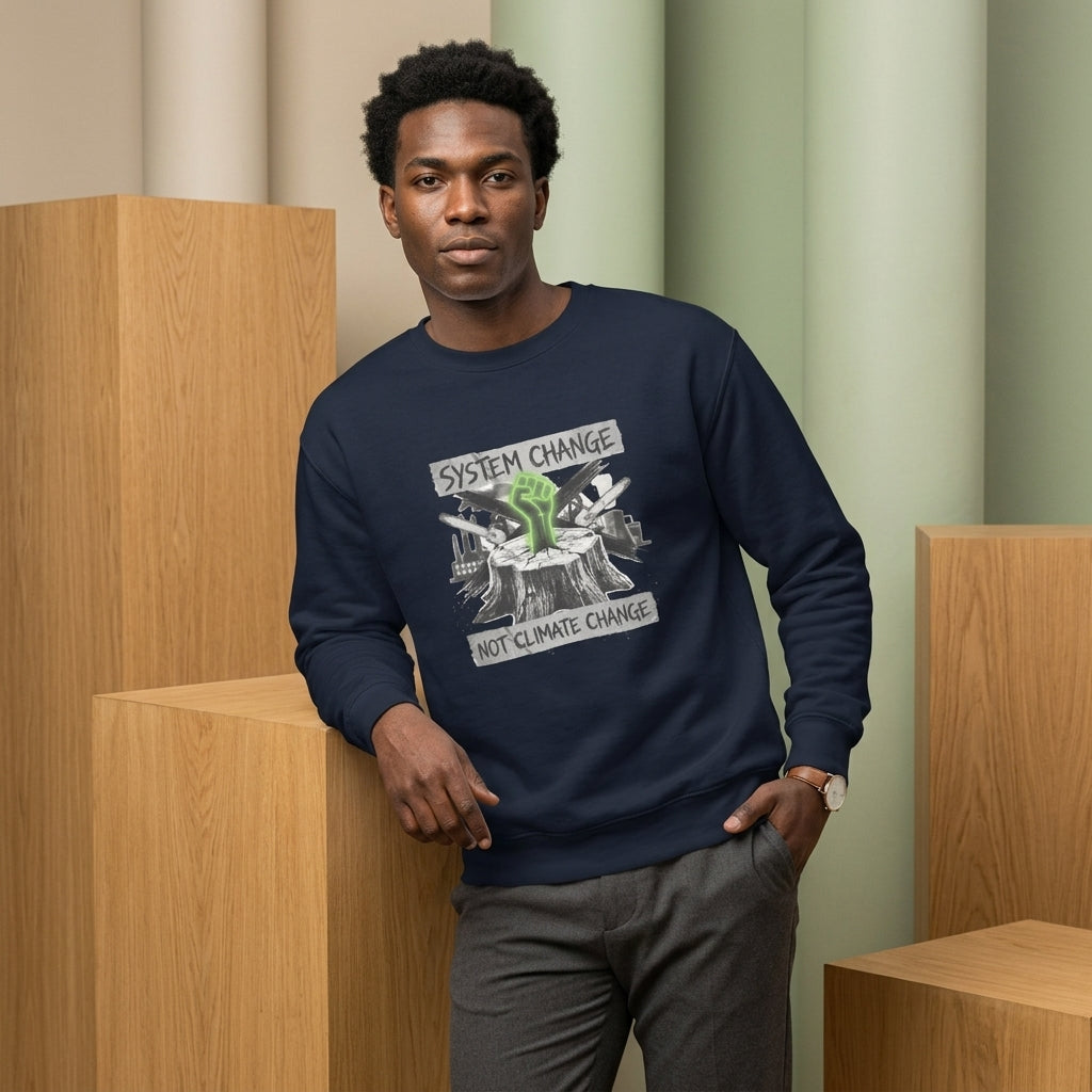 System Change Not Climate Change Unisex Premium Sweatshirt