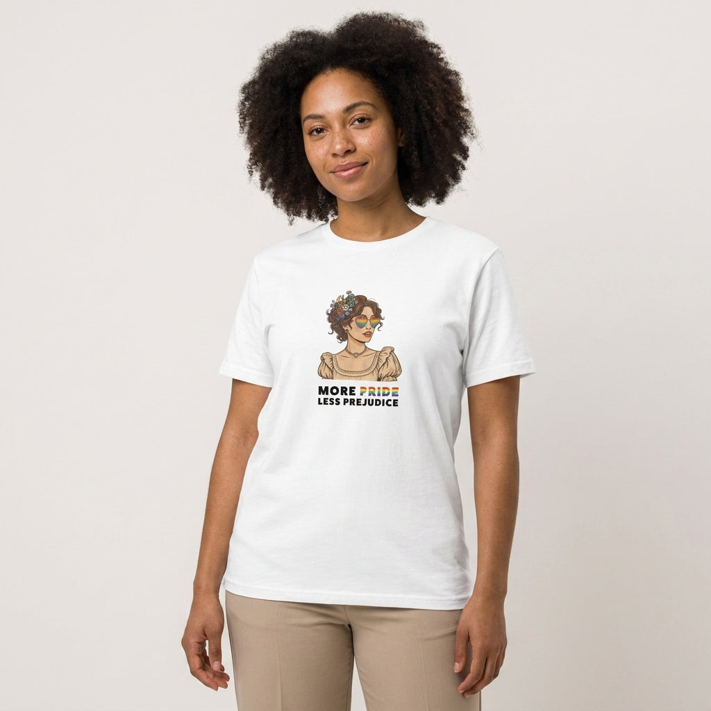 More Pride Less Prejudice Organic Graphic T-Shirt
