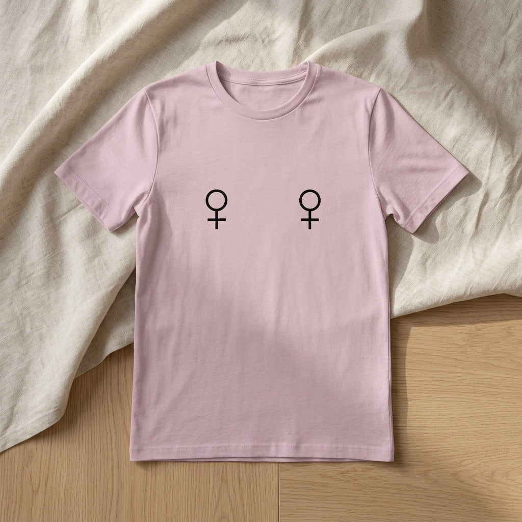 Pride Lesbian Venus Symbols Organic Graphic Light T-Shirt