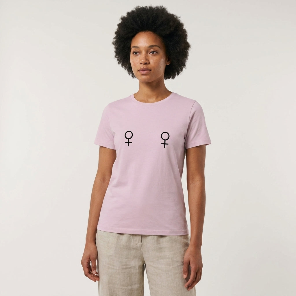 Pride Lesbian Venus Symbols Organic Graphic Light T-Shirt