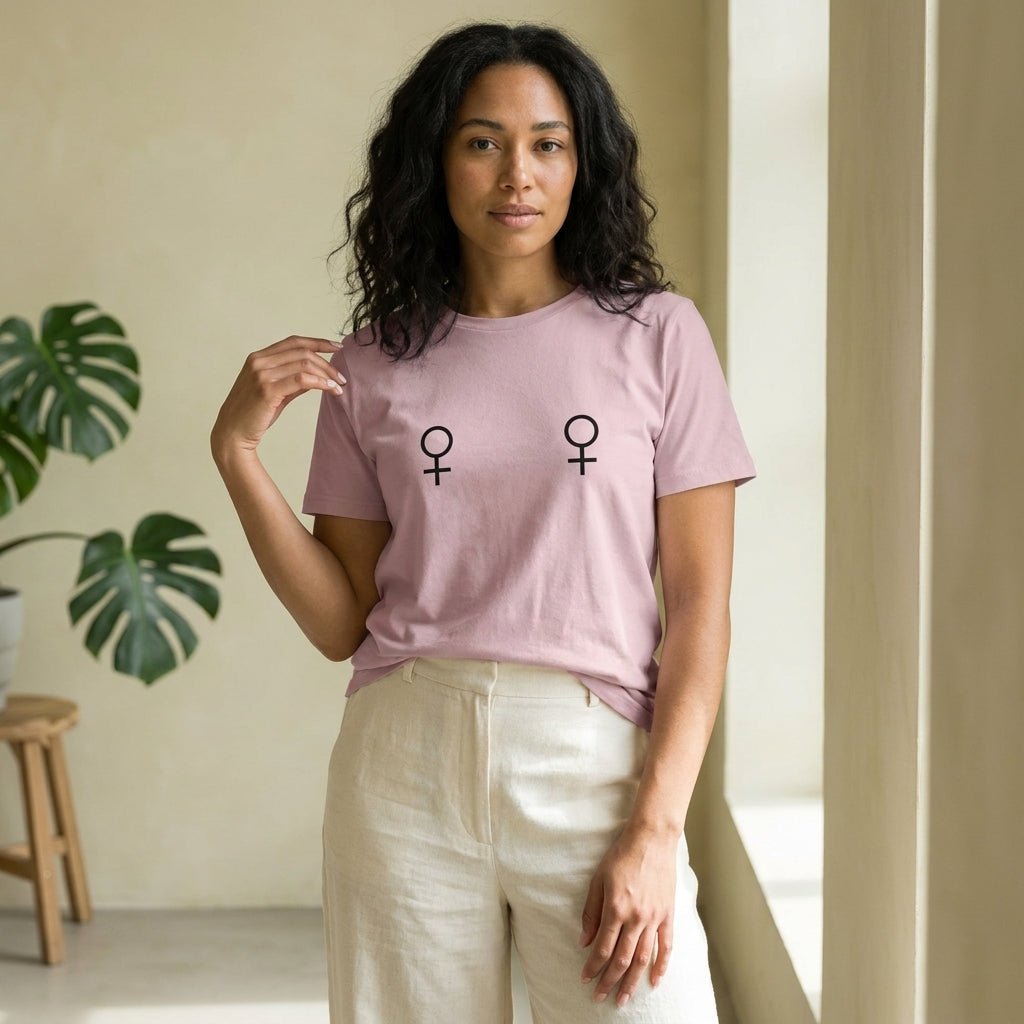 Pride Lesbian Venus Symbols Organic Graphic Light T-Shirt