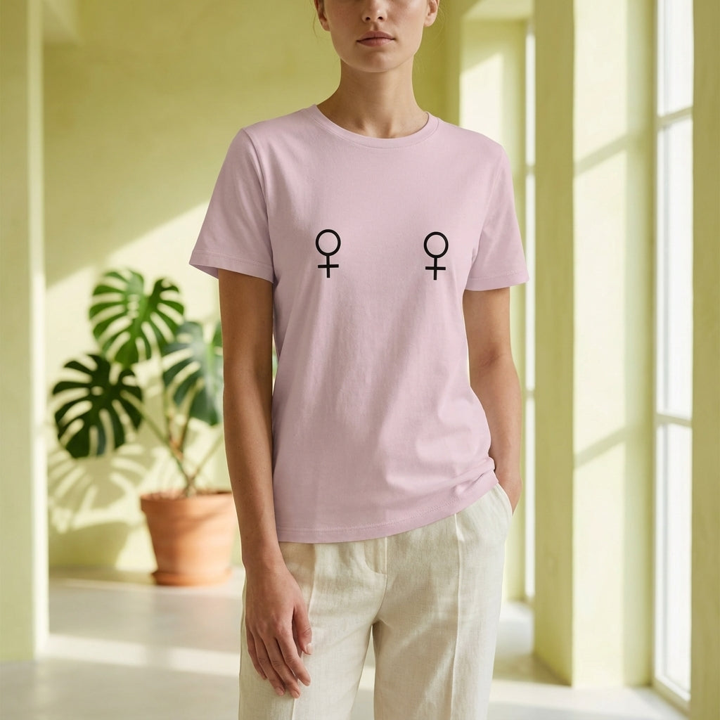 Pride Lesbian Venus Symbols Organic Graphic Light T-Shirt