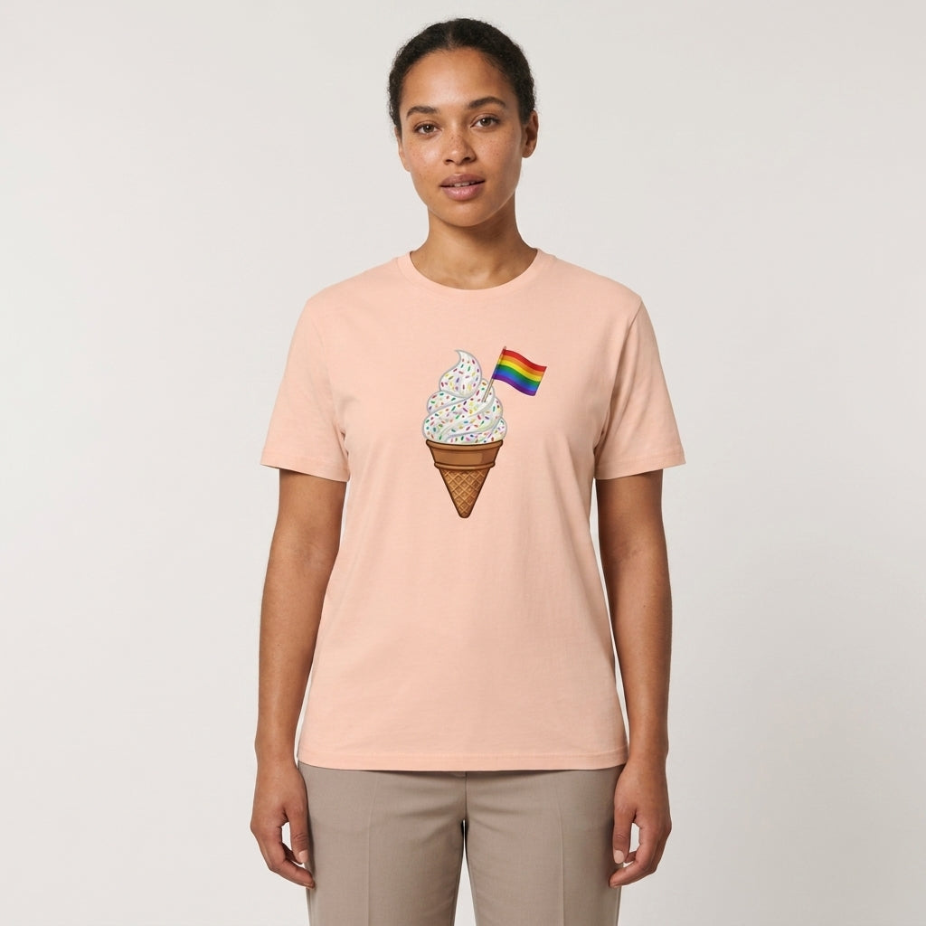 Pride Rainbow Sprinkles Ice Cream Organic T-Shirt