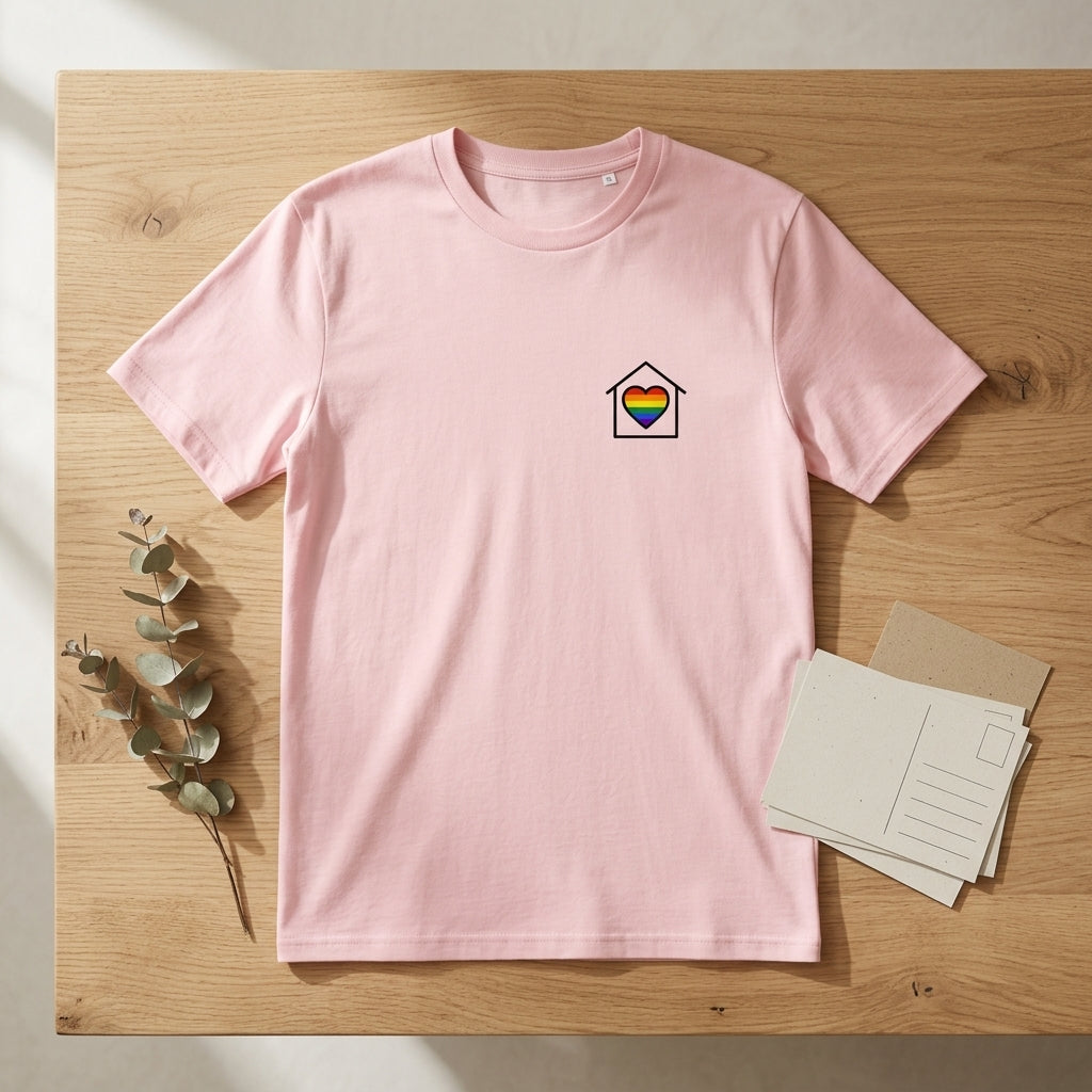 Pride Home Is Where The Heart Is Organic T-Shirt
