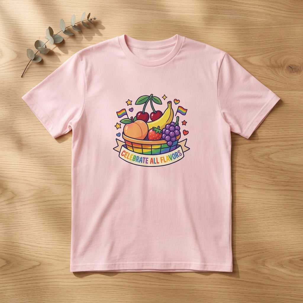 Pride Celebrate All Flavors Organic Graphic T-Shirt