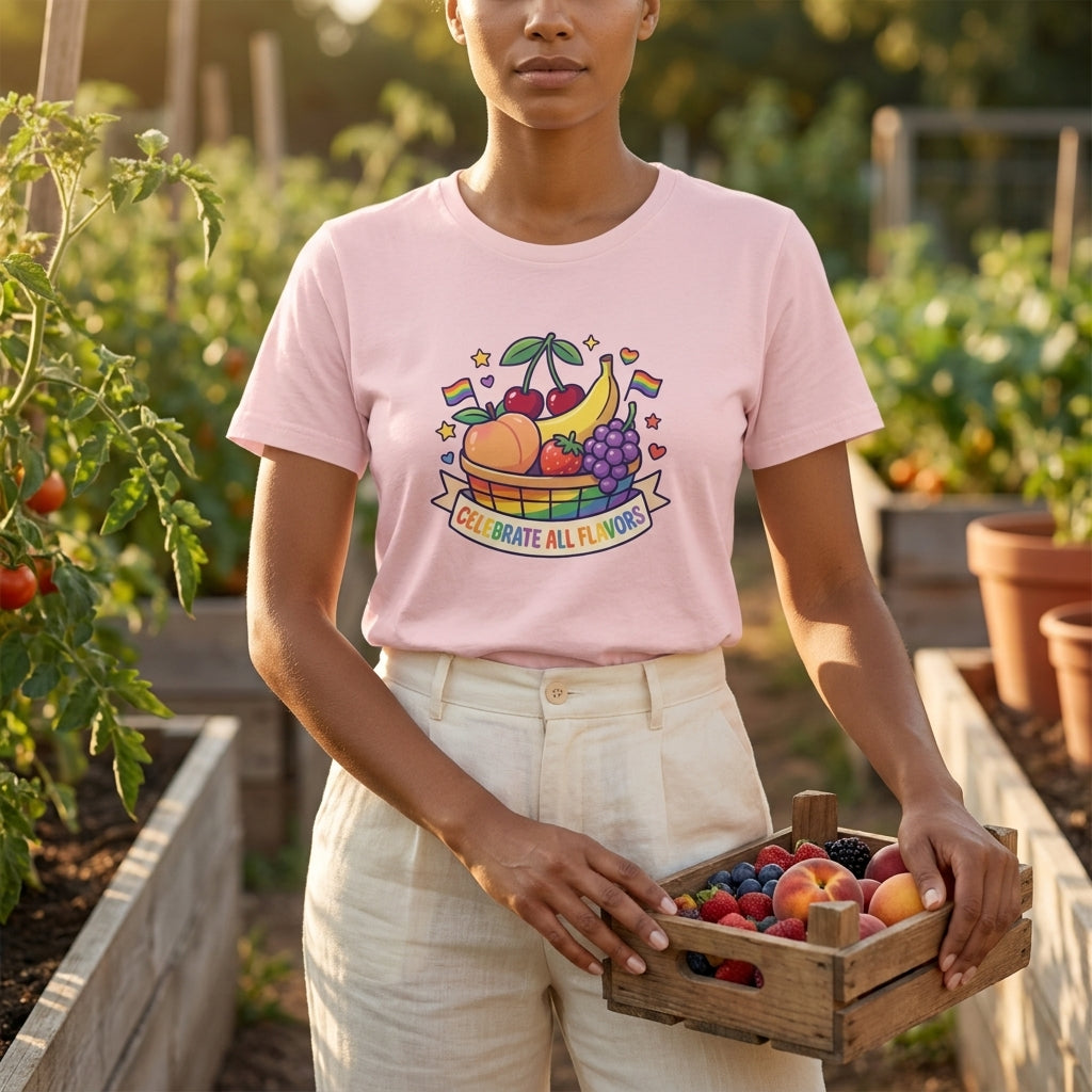 Pride Celebrate All Flavors Organic Graphic T-Shirt