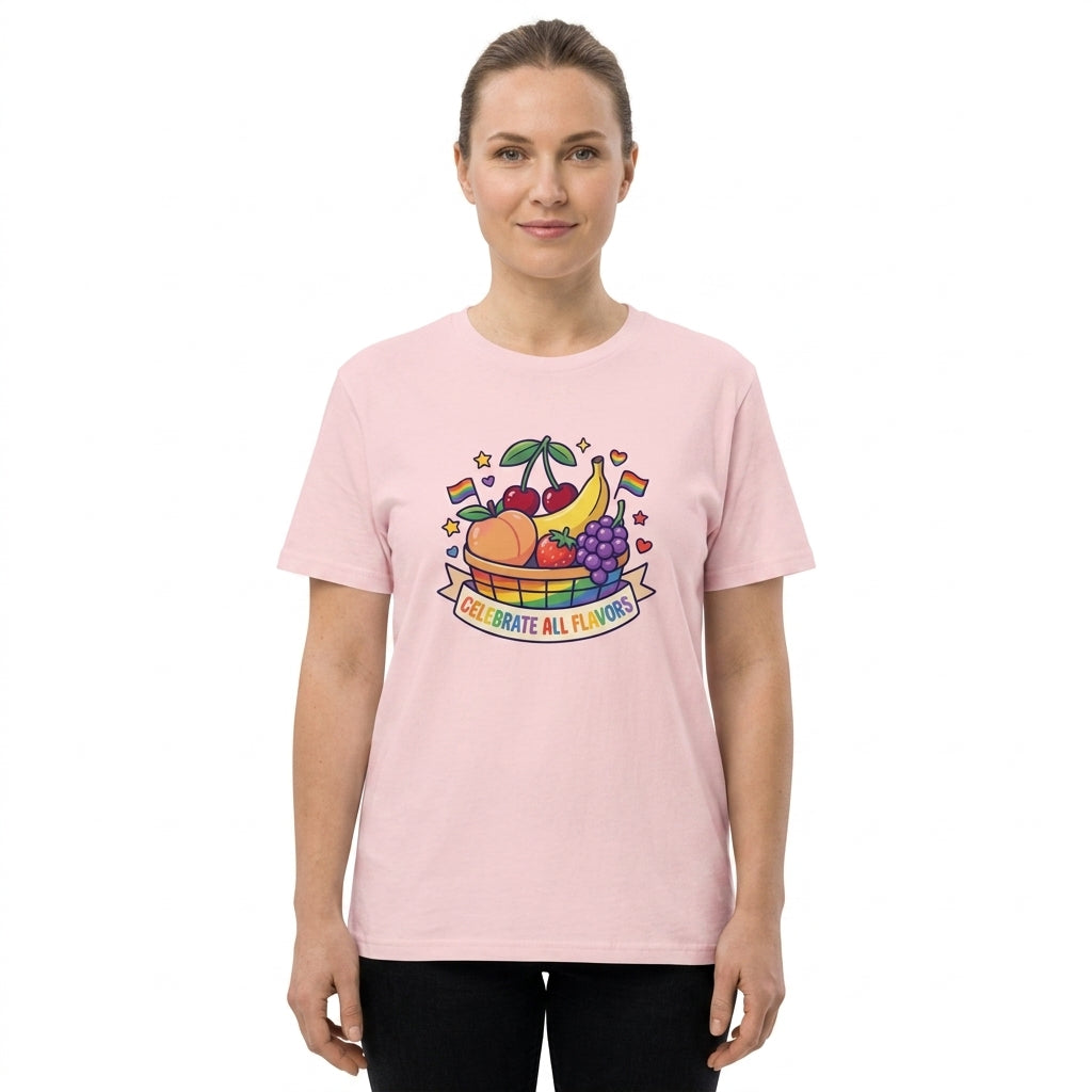 Pride Celebrate All Flavors Organic Graphic T-Shirt