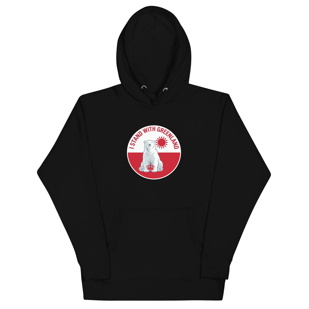 I Stand With Greenland Premium Cotton Unisex Hoodie