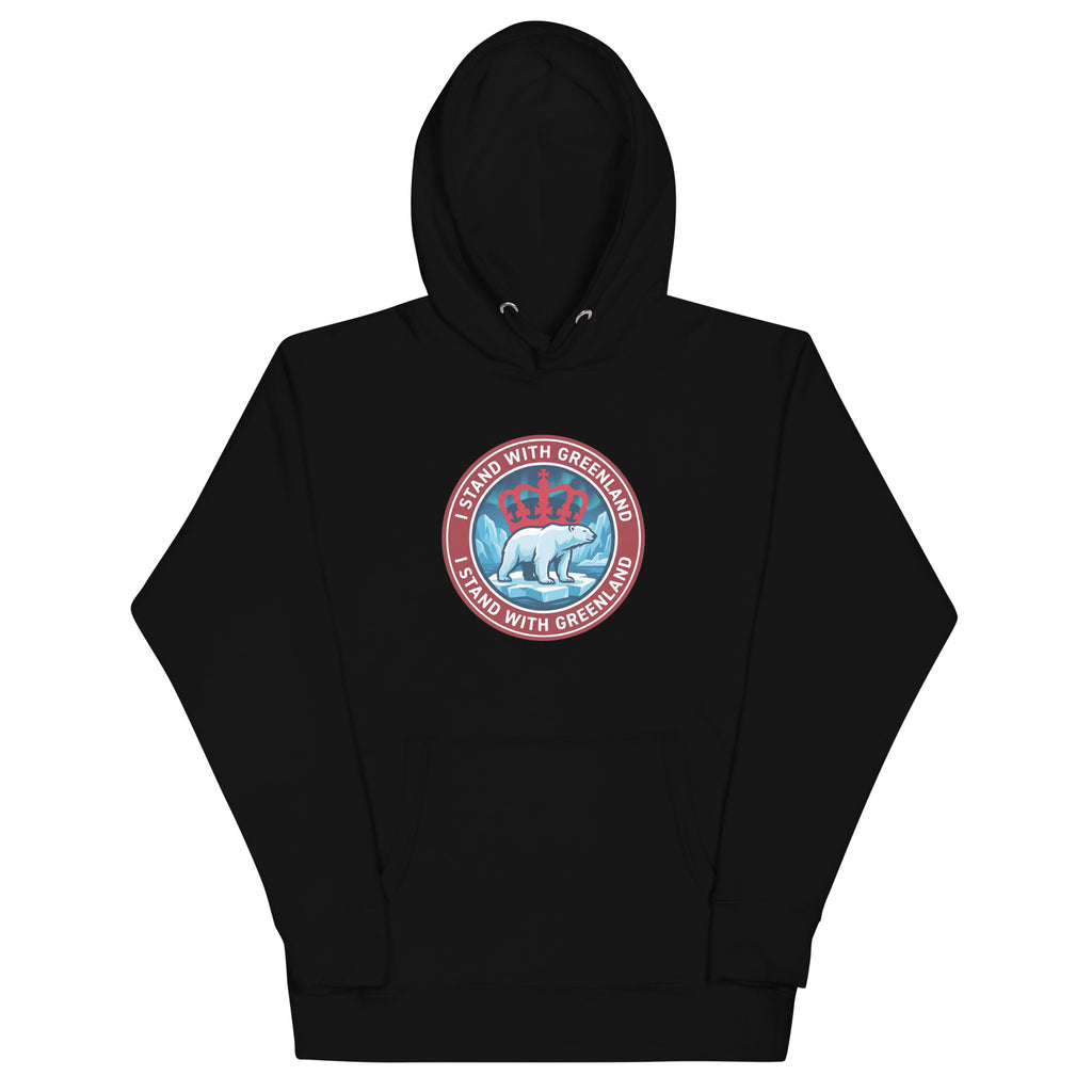I Stand With Greenland Premium Cotton Unisex Hoodie