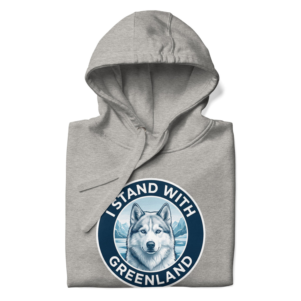 I Stand With Greenland Hoodie - Unisex Cotton Blend Sweatshirt