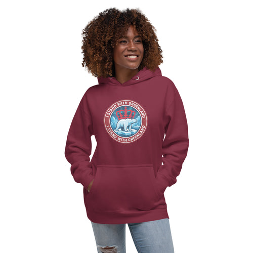 I Stand With Greenland Premium Cotton Unisex Hoodie