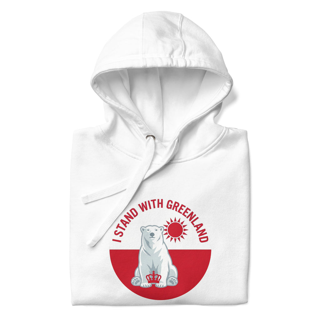 I Stand With Greenland Premium Cotton Unisex Hoodie