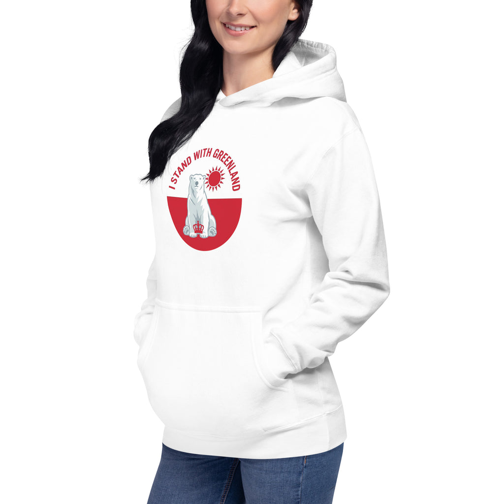 I Stand With Greenland Premium Cotton Unisex Hoodie