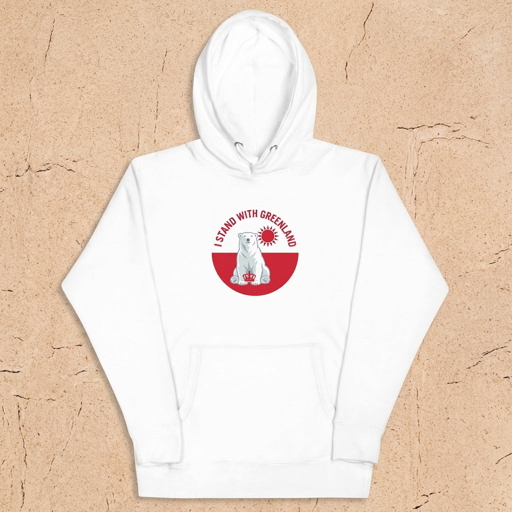 I Stand With Greenland Premium Cotton Unisex Hoodie