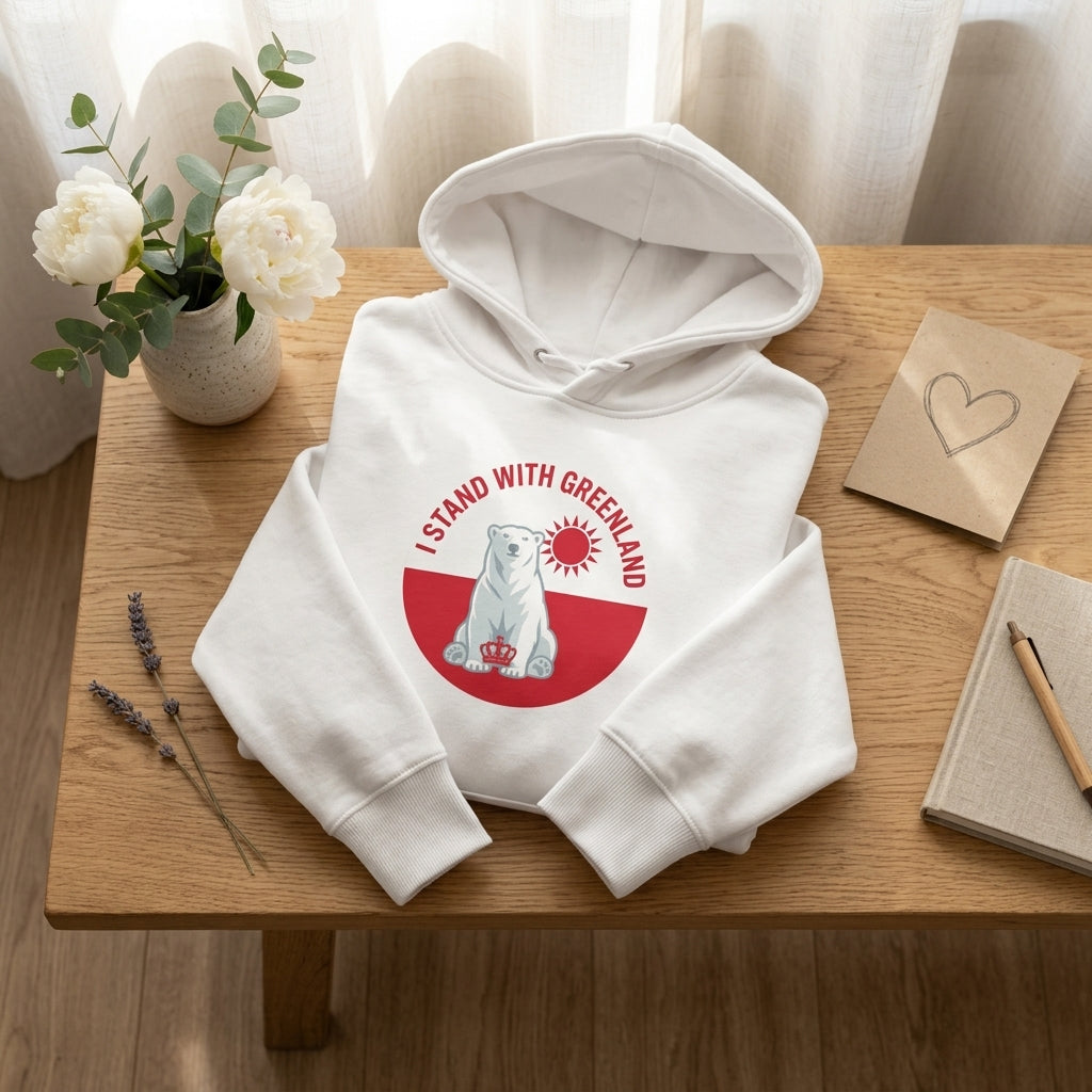 I Stand With Greenland Premium Cotton Unisex Hoodie