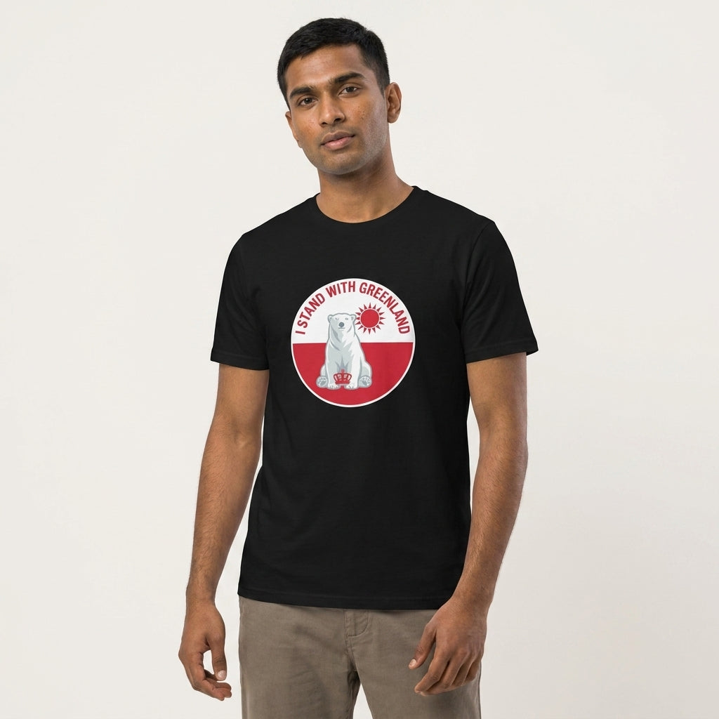 I Stand With Greenland Unisex Organic Cotton T-shirt