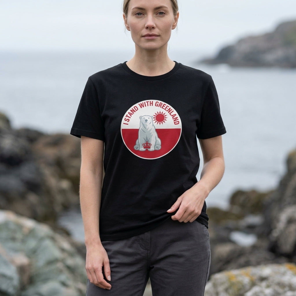 I Stand With Greenland Unisex Organic Cotton T-shirt