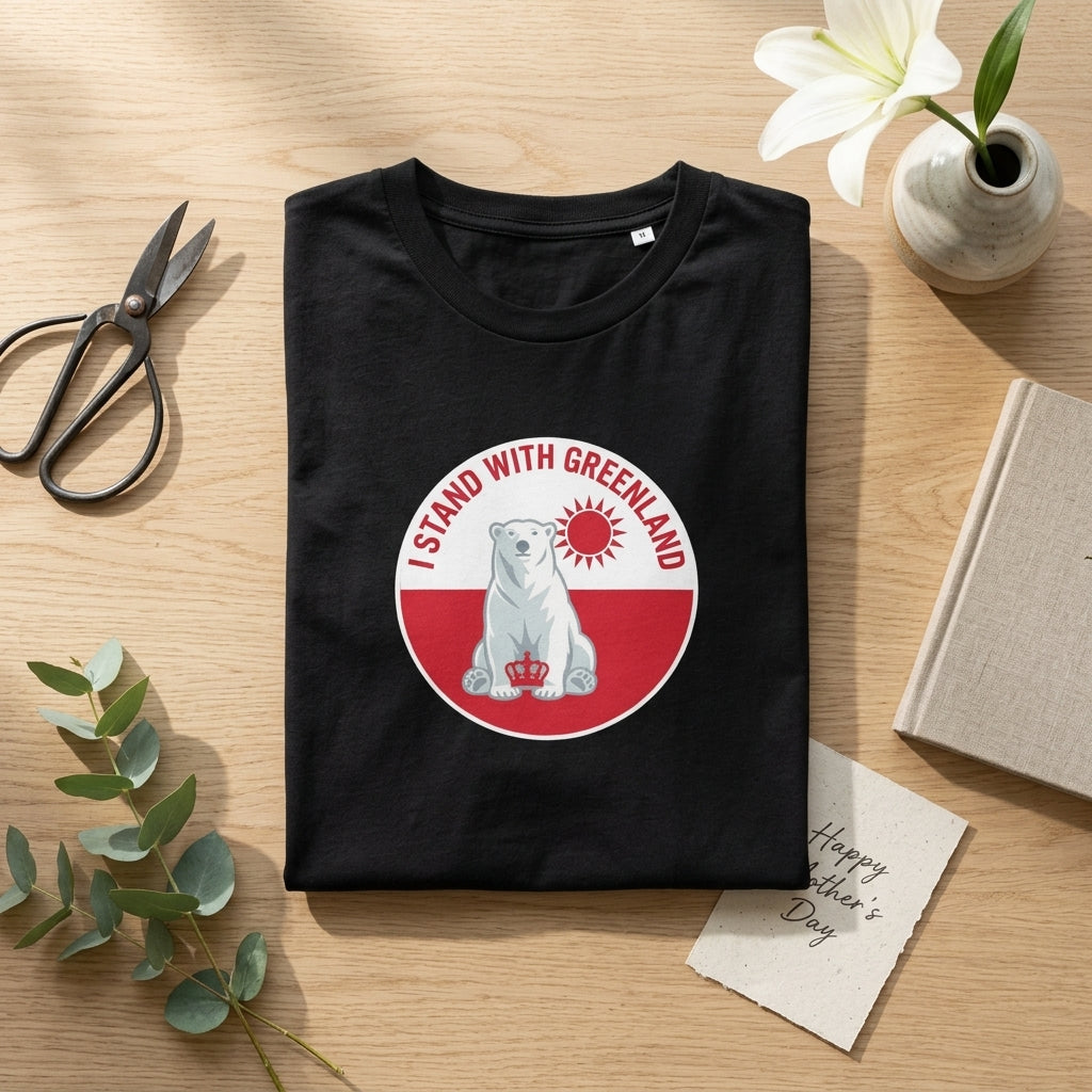 I Stand With Greenland Unisex Organic Cotton T-shirt