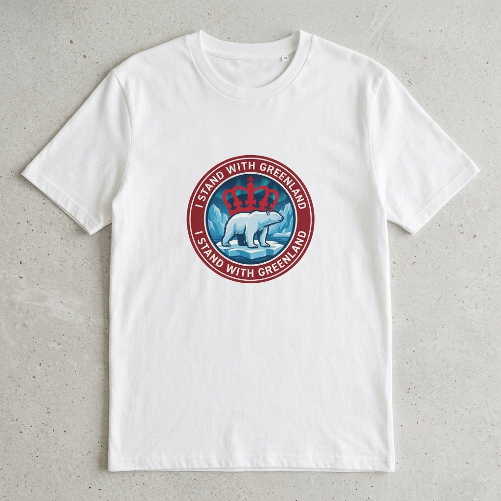 I Stand With Greenland Unisex Organic Cotton T-shirt