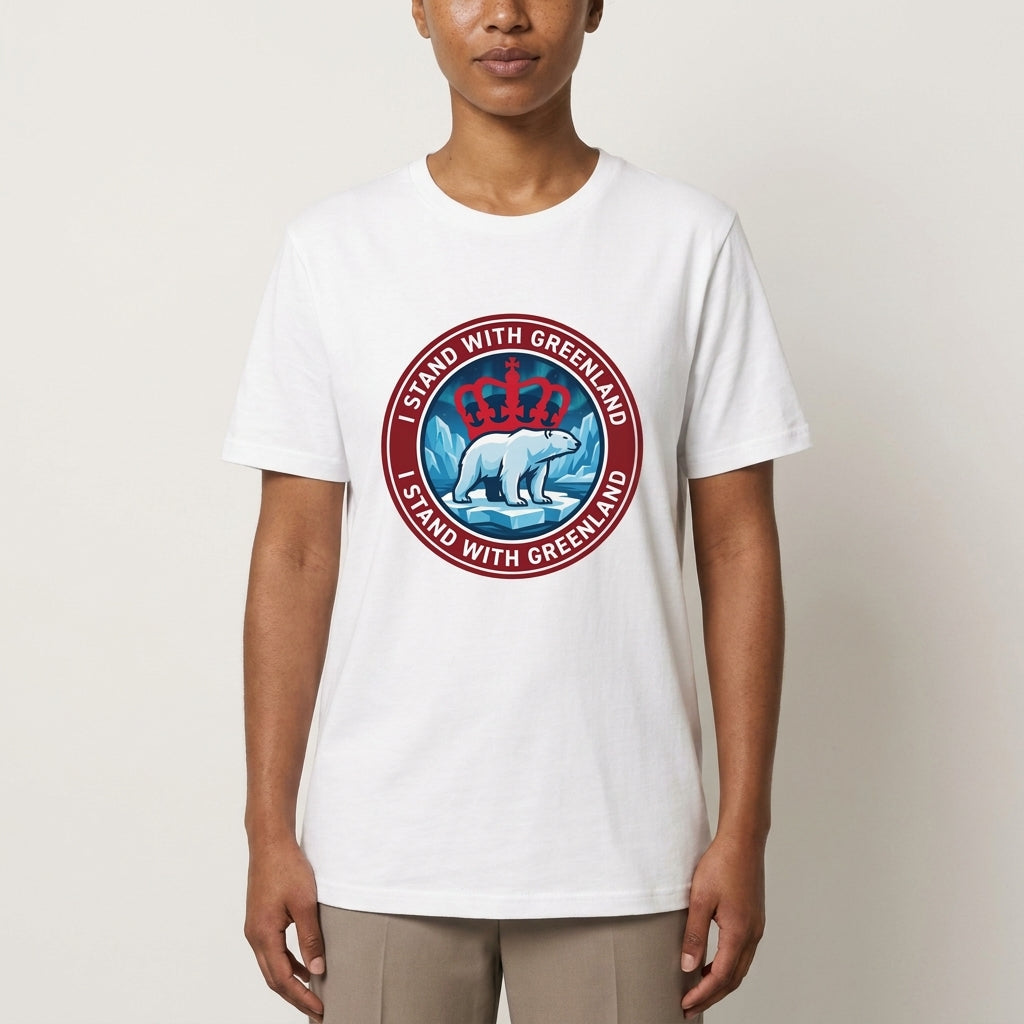 I Stand With Greenland Unisex Organic Cotton T-shirt
