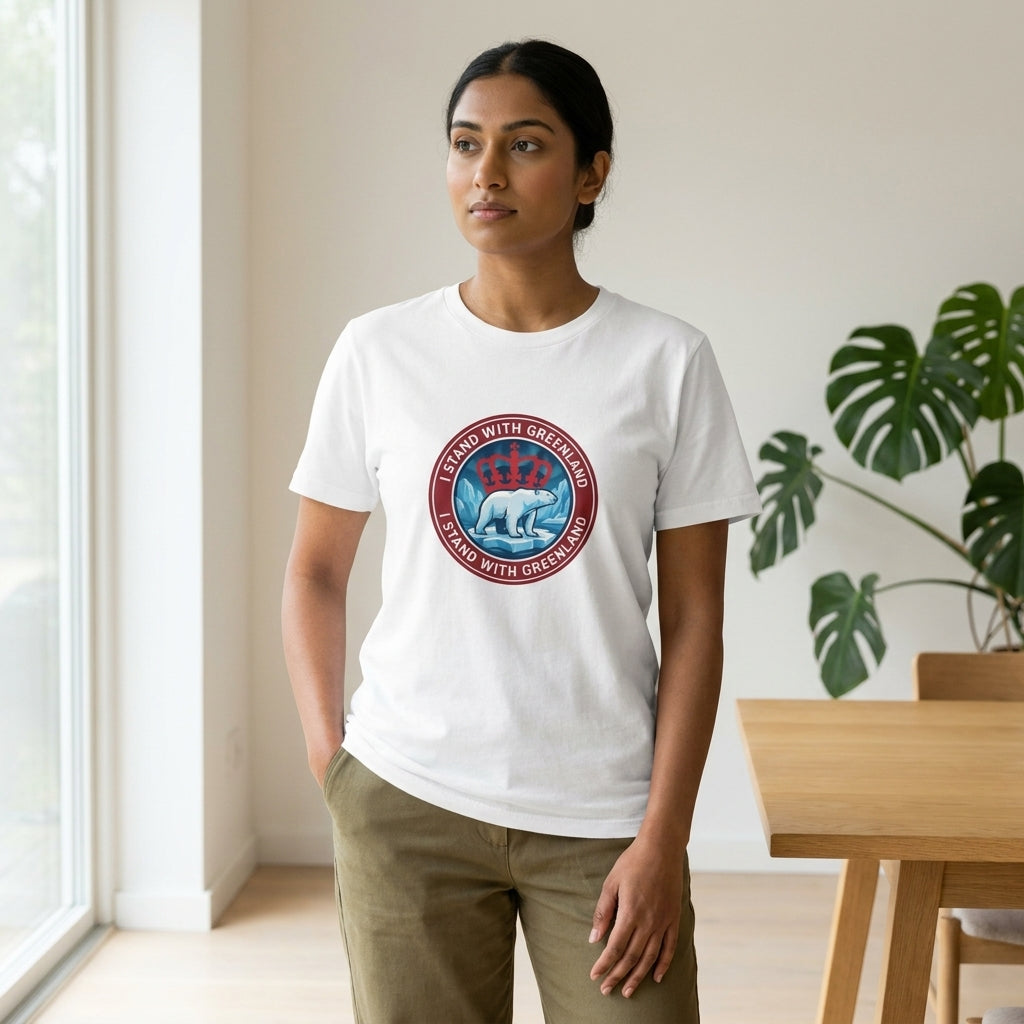 I Stand With Greenland Unisex Organic Cotton T-shirt