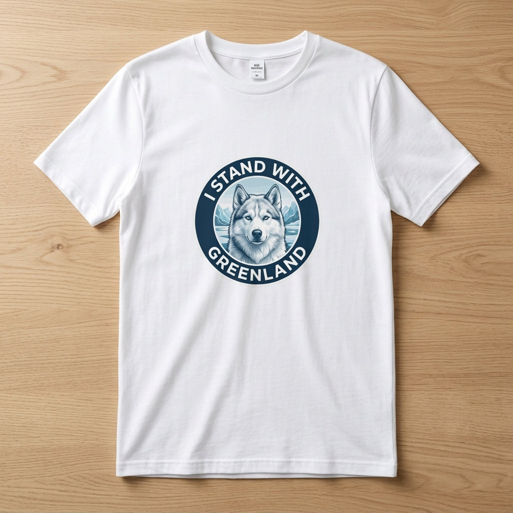 I Stand With Greenland Unisex Organic Cotton T-shirt