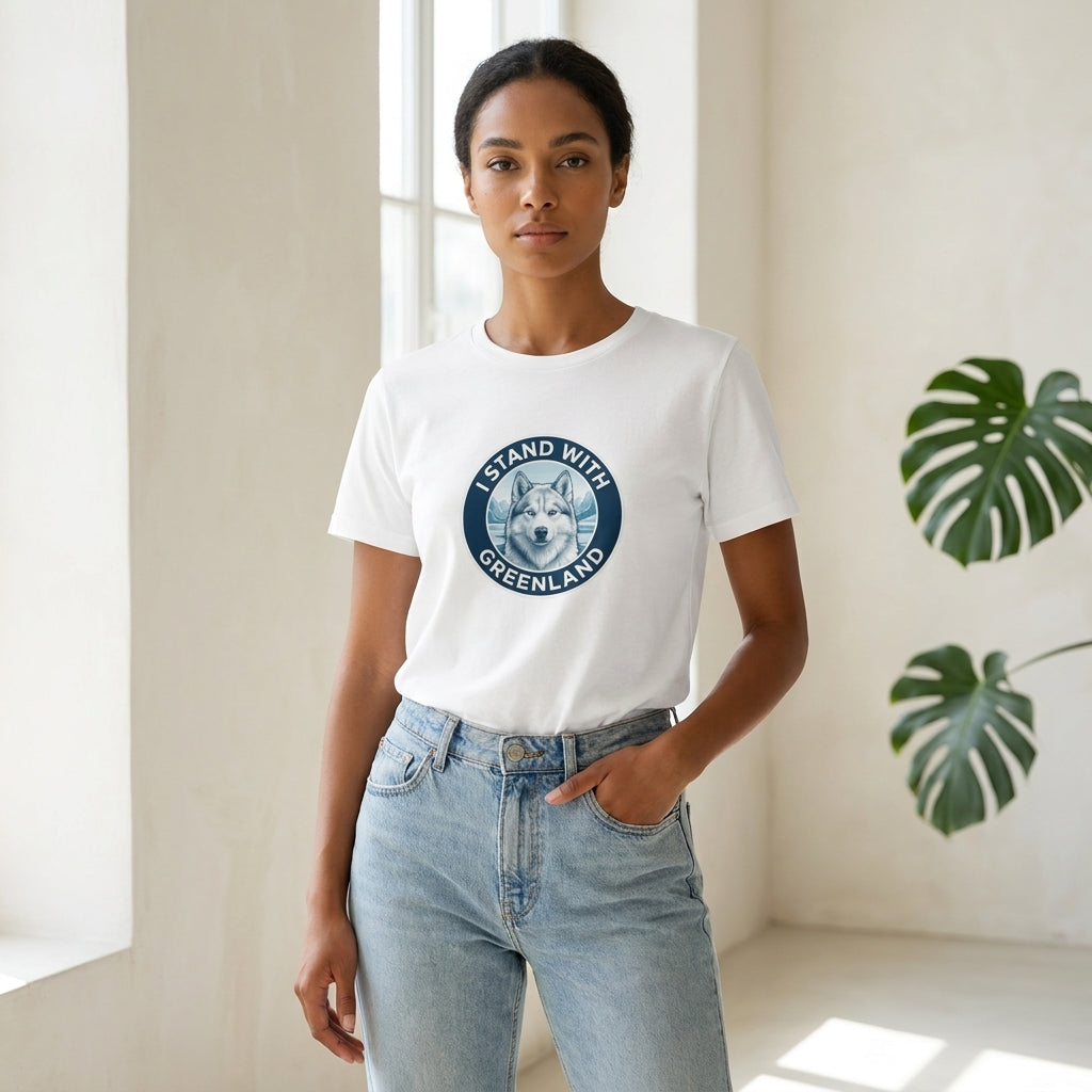 I Stand With Greenland Unisex Organic Cotton T-shirt