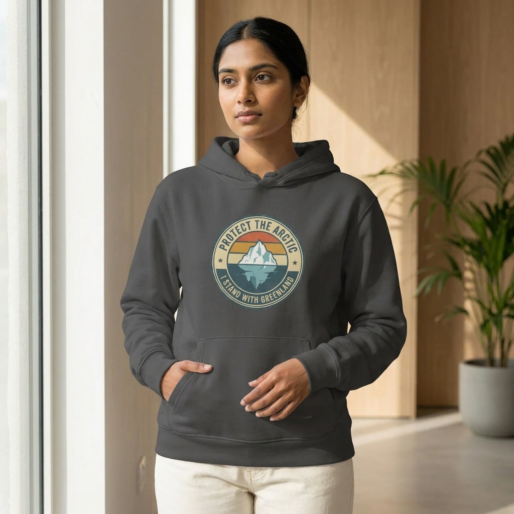 Protect The Arctic Unisex Organic Mid-weight Hoodie