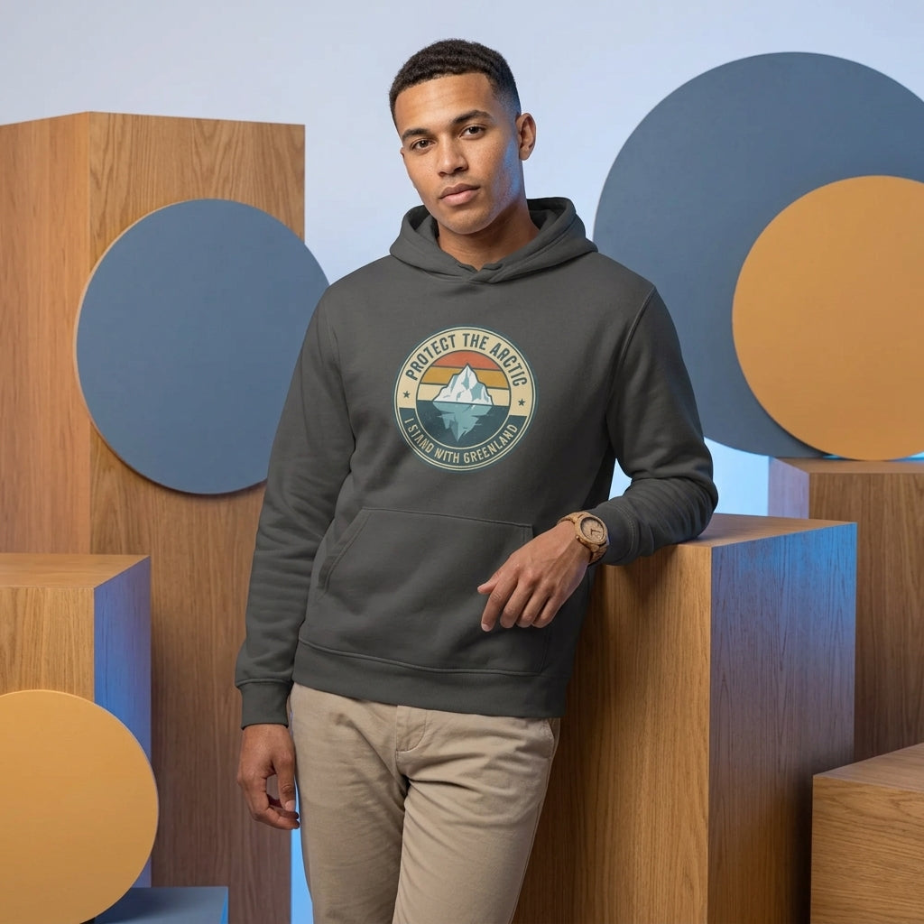 Protect The Arctic Unisex Organic Mid-weight Hoodie