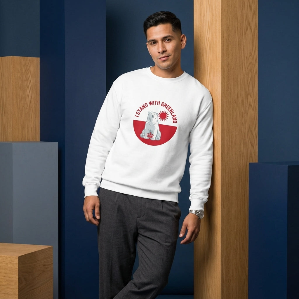 I Stand With Greenland Unisex Premium Sweatshirt