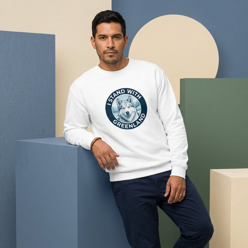 I Stand With Greenland Unisex Premium Sweatshirt