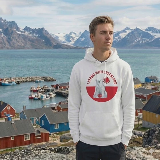 I Stand With Greenland Premium Cotton Unisex Hoodie