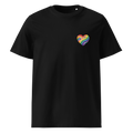 Pride Minimalist Rainbow Heart Organic Cotton T-Shirt