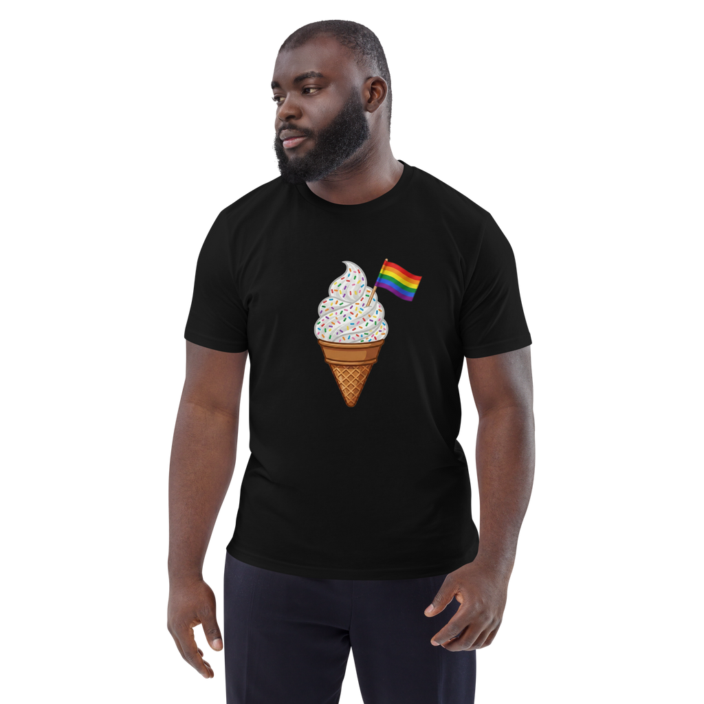 Pride Rainbow Sprinkles Ice Cream Organic T-Shirt