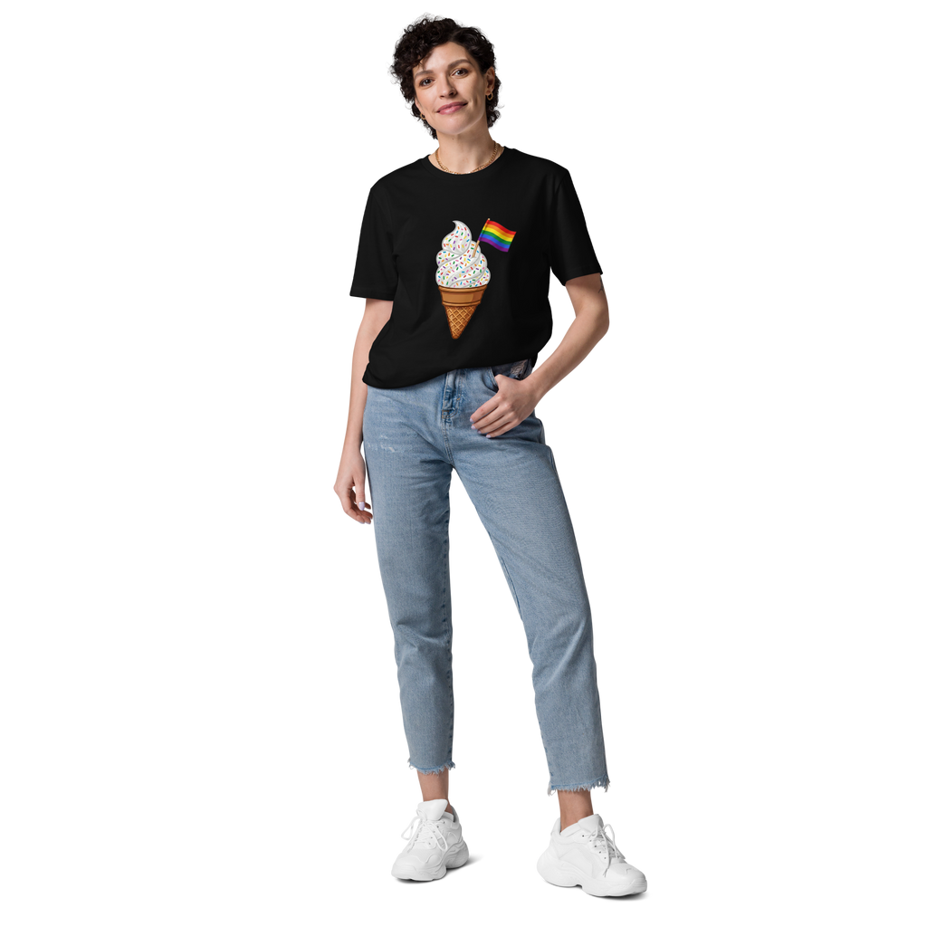 Pride Rainbow Sprinkles Ice Cream Organic T-Shirt