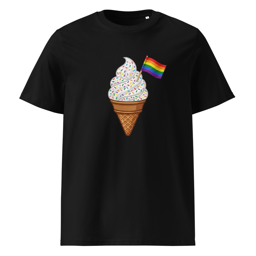 Pride Rainbow Sprinkles Ice Cream Organic T-Shirt