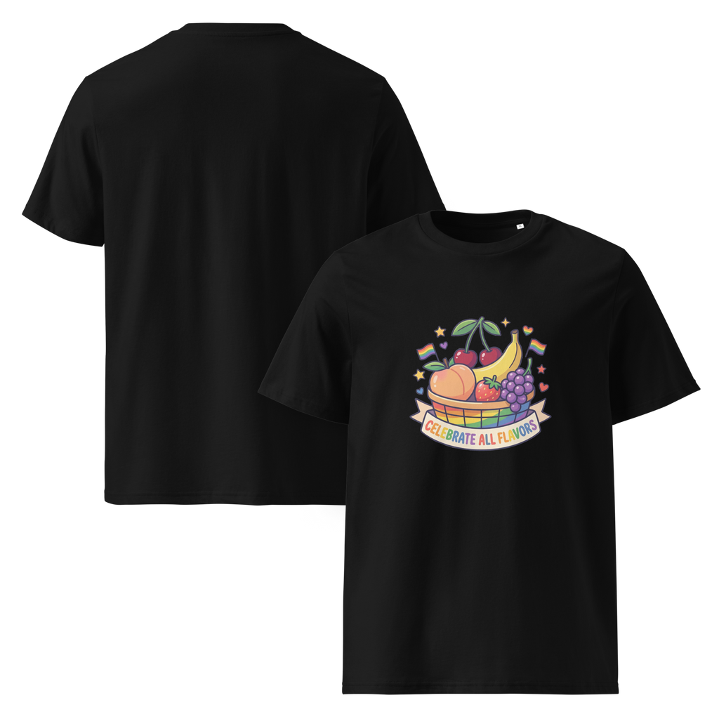 Pride Celebrate All Flavors Organic Graphic T-Shirt