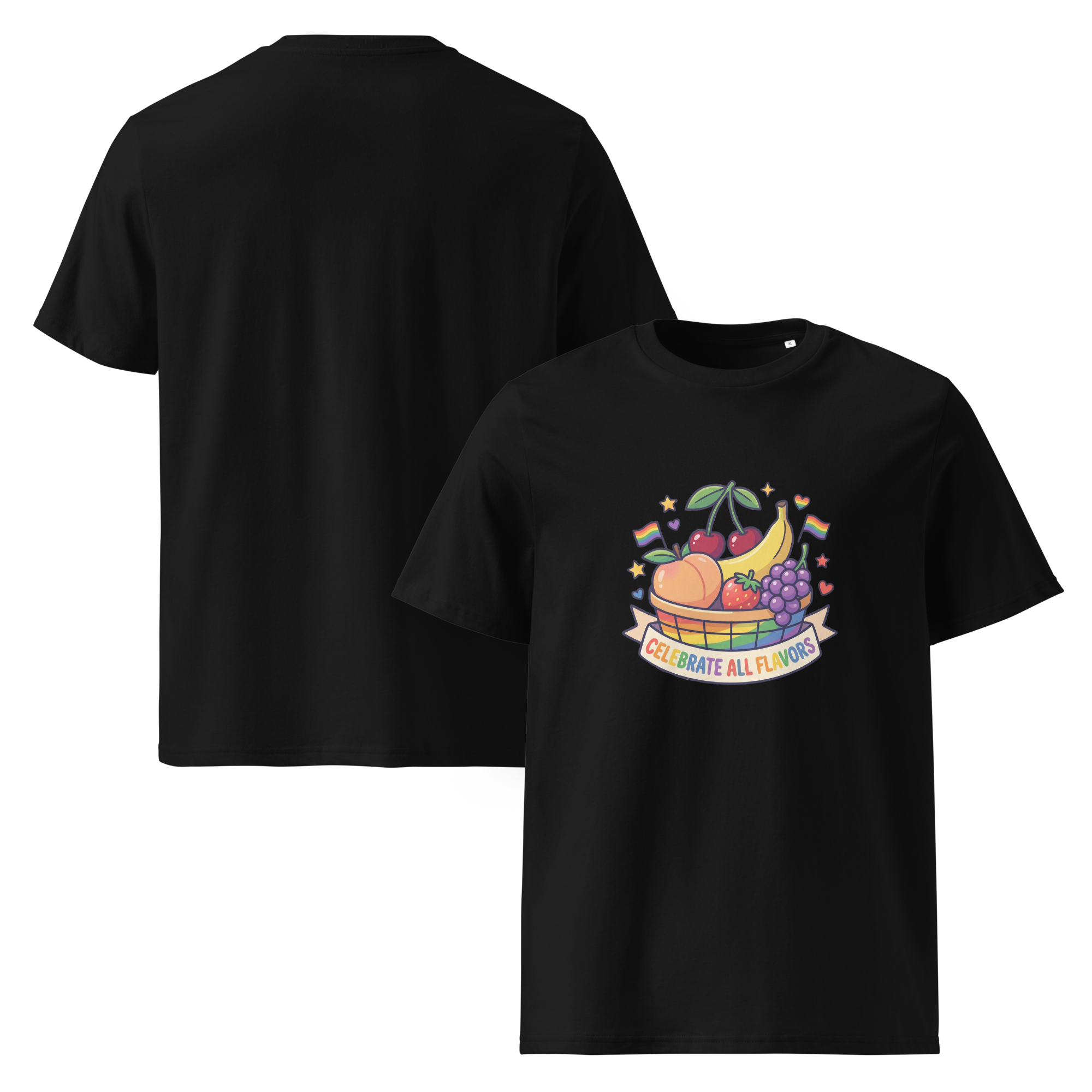 Pride Celebrate All Flavors Organic Graphic T-Shirt