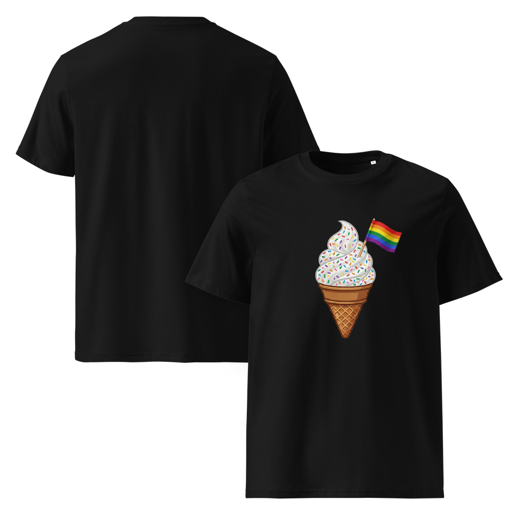 Pride Rainbow Sprinkles Ice Cream Organic T-Shirt