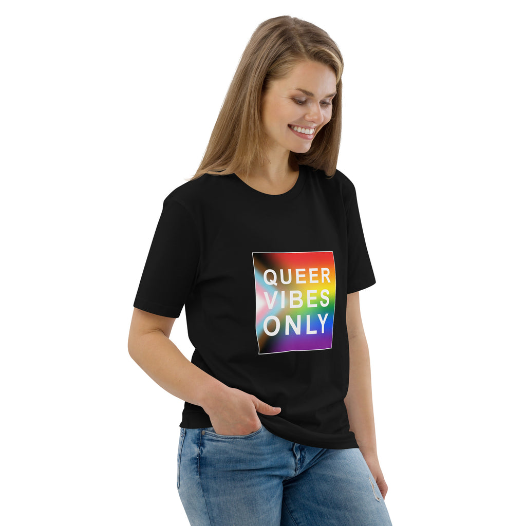 Pride Queer Vibes Only Progress Organic T-Shirt