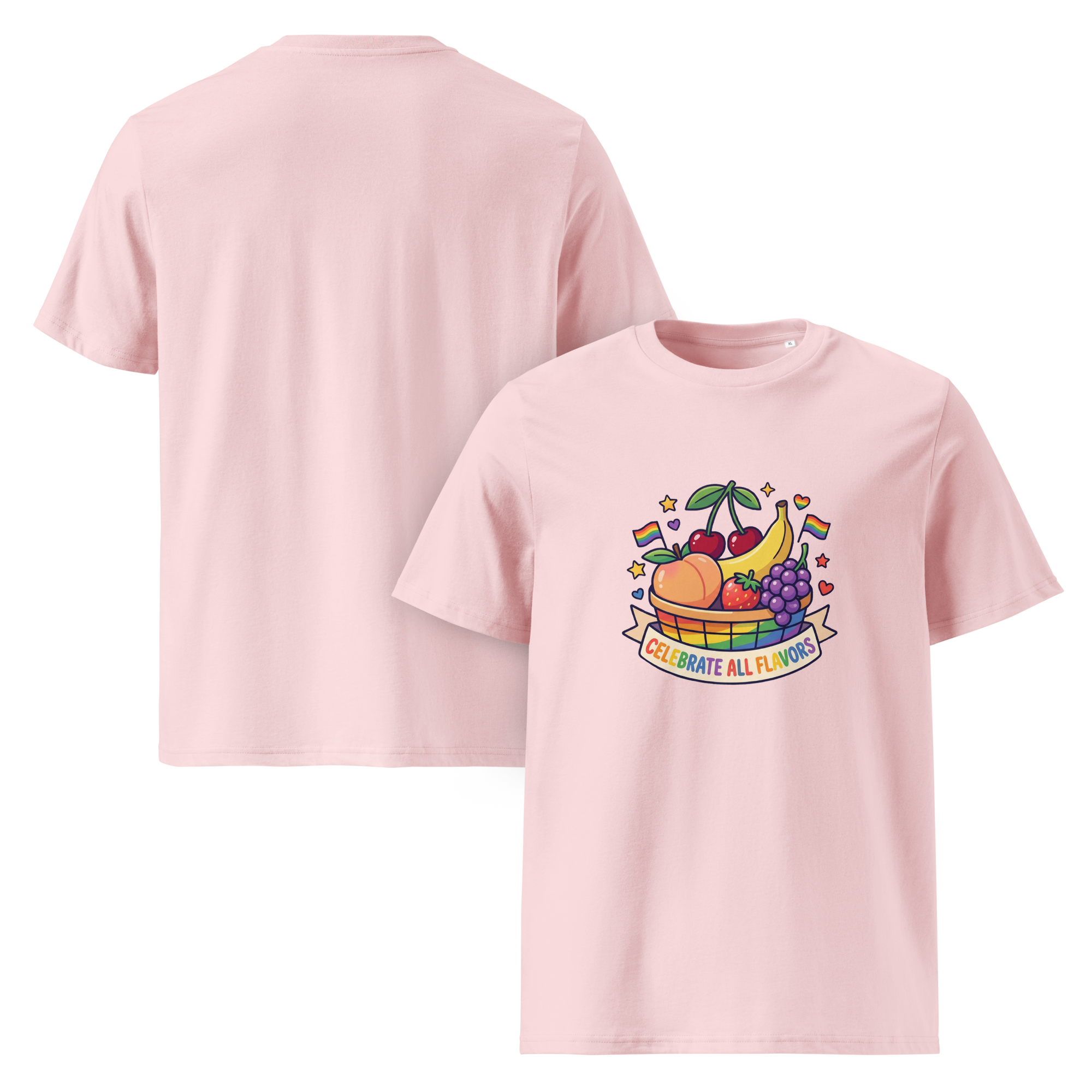 Pride Celebrate All Flavors Organic Graphic T-Shirt