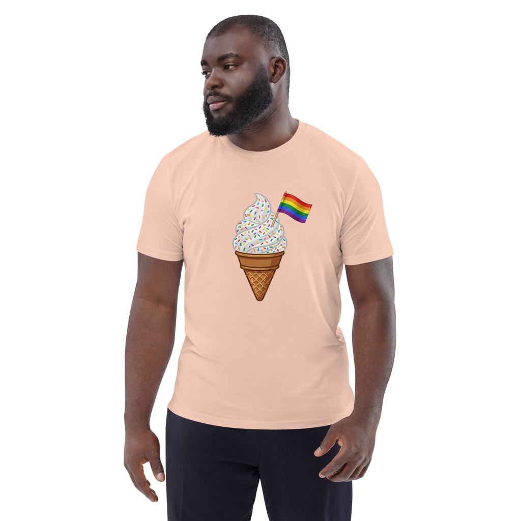 Pride Rainbow Sprinkles Ice Cream Organic T-Shirt