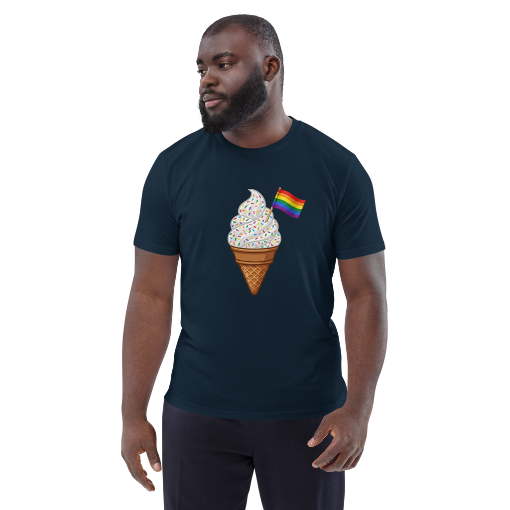 Pride Rainbow Sprinkles Ice Cream Organic T-Shirt