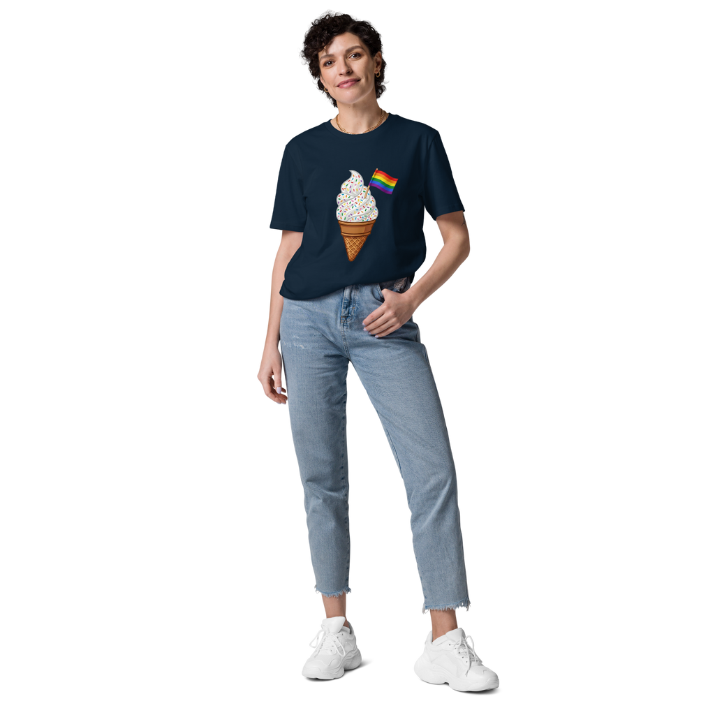 Pride Rainbow Sprinkles Ice Cream Organic T-Shirt