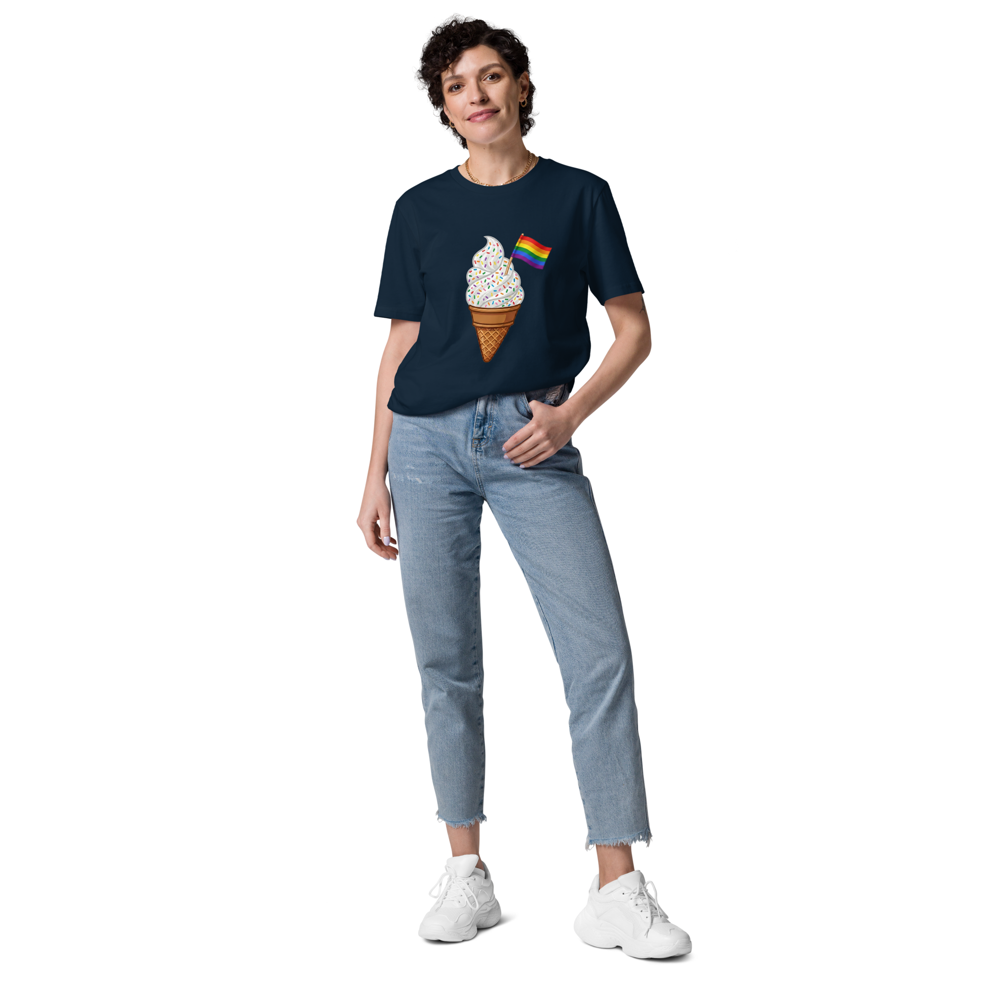 Pride Rainbow Sprinkles Ice Cream Organic T-Shirt