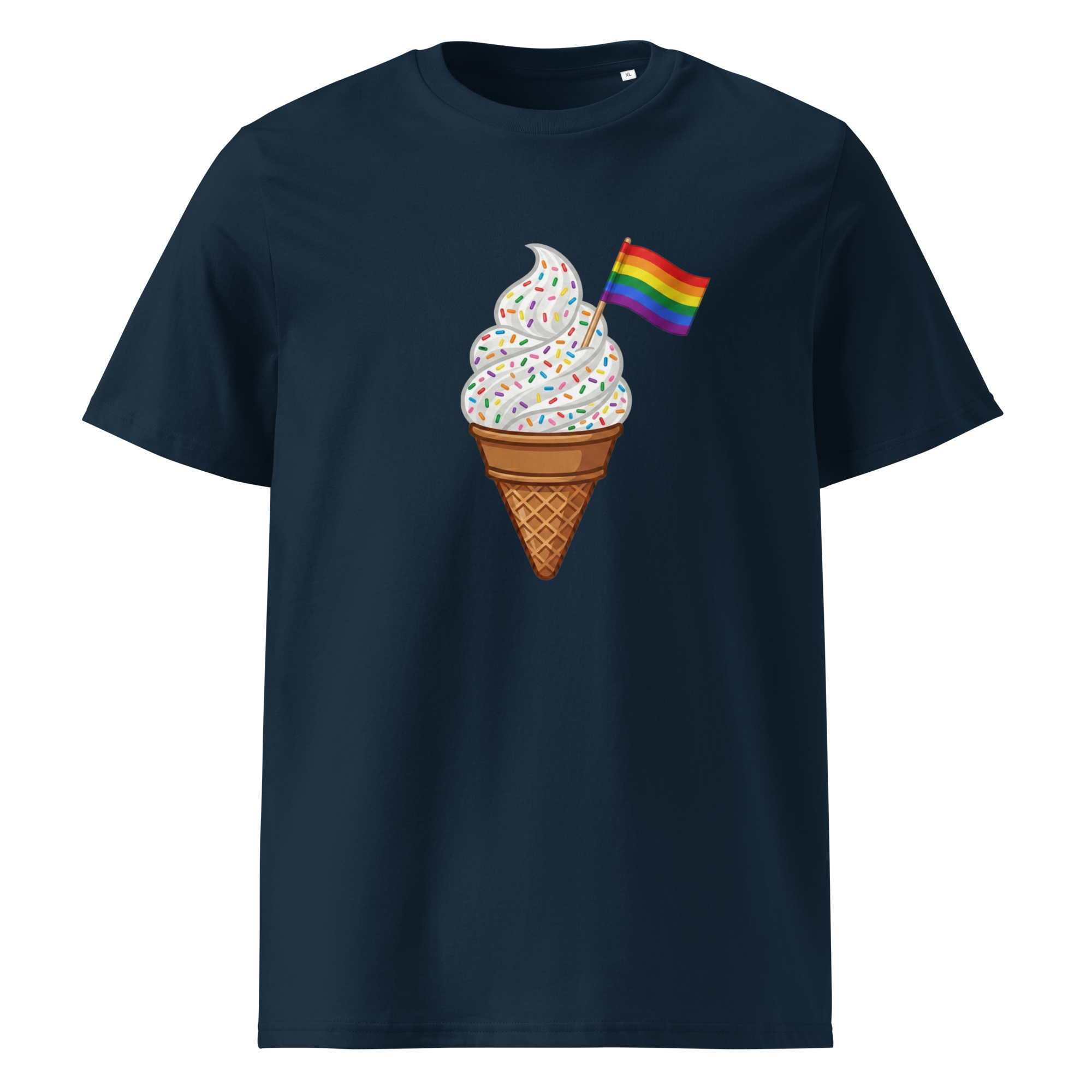 Pride Rainbow Sprinkles Ice Cream Organic T-Shirt