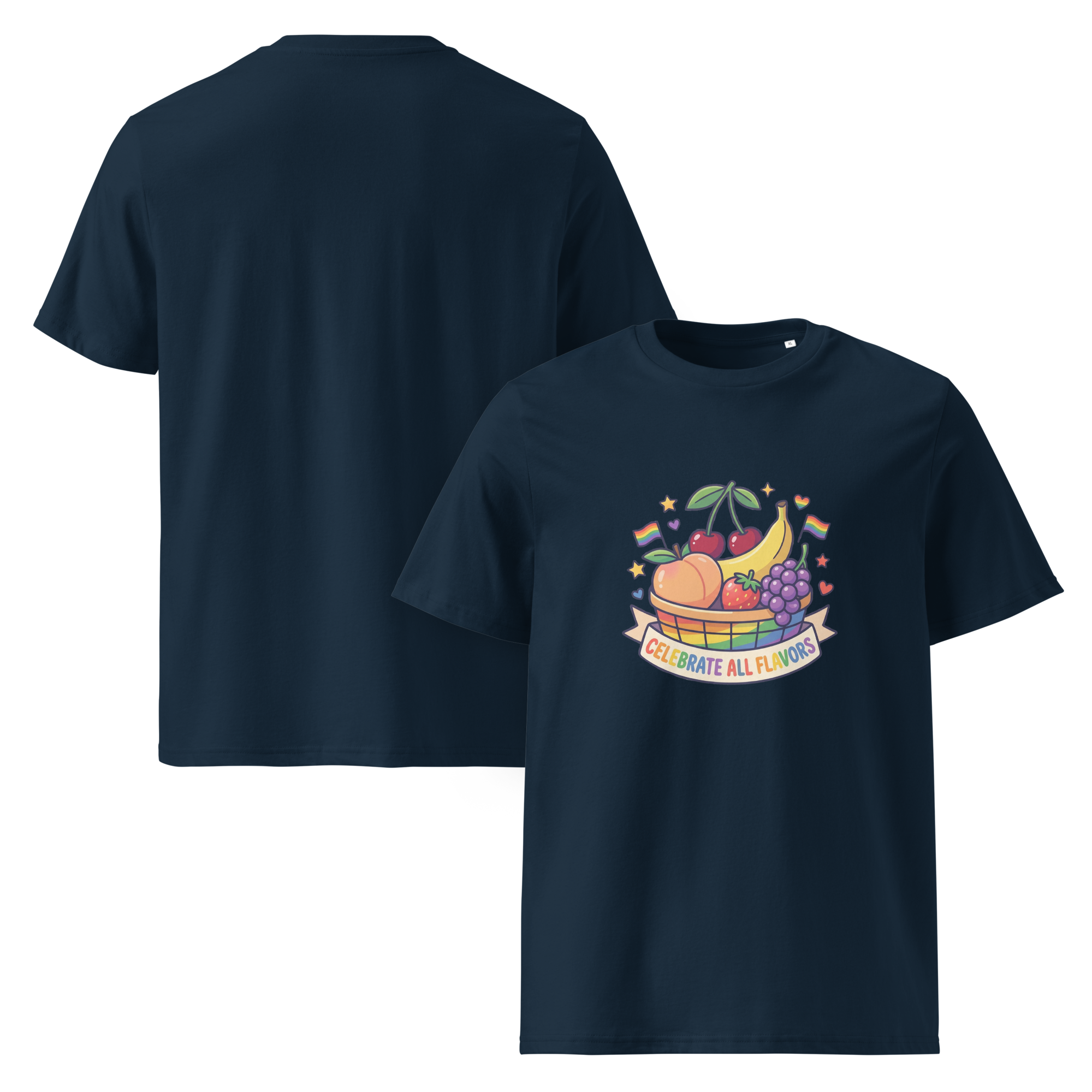 Pride Celebrate All Flavors Organic Graphic T-Shirt