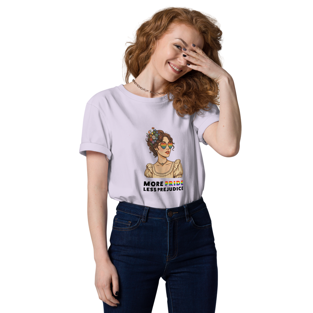 More Pride Less Prejudice Organic Graphic T-Shirt