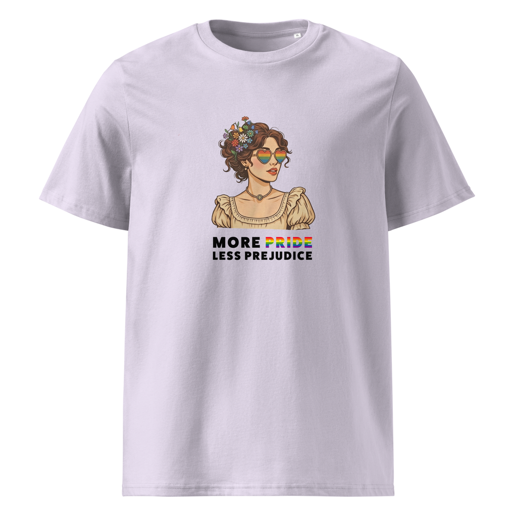 More Pride Less Prejudice Organic Graphic T-Shirt
